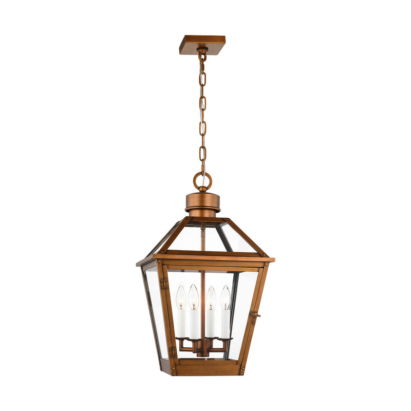Visual Comfort Studio CO1424NCP Four Light Pendant, Natural Copper
