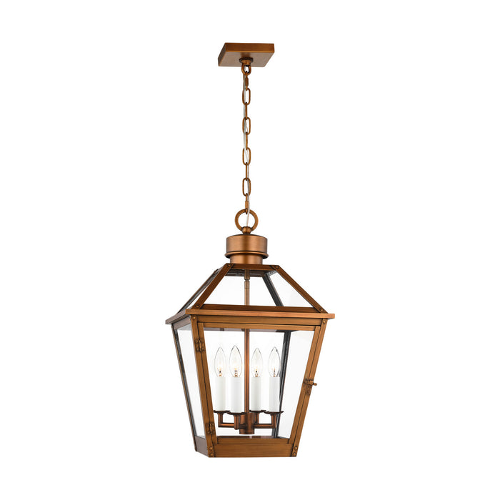 Visual Comfort Studio CO1424NCP Four Light Pendant, Natural Copper