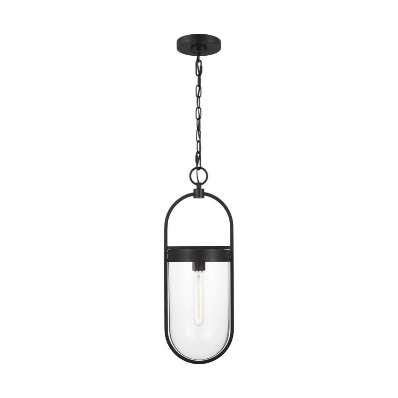 Visual Comfort Studio CP1371AI One Light Pendant, Aged Iron