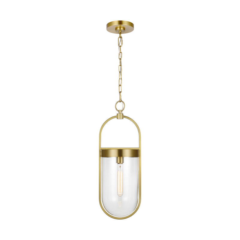 Visual Comfort Studio CP1371BBS One Light Pendant, Burnished Brass