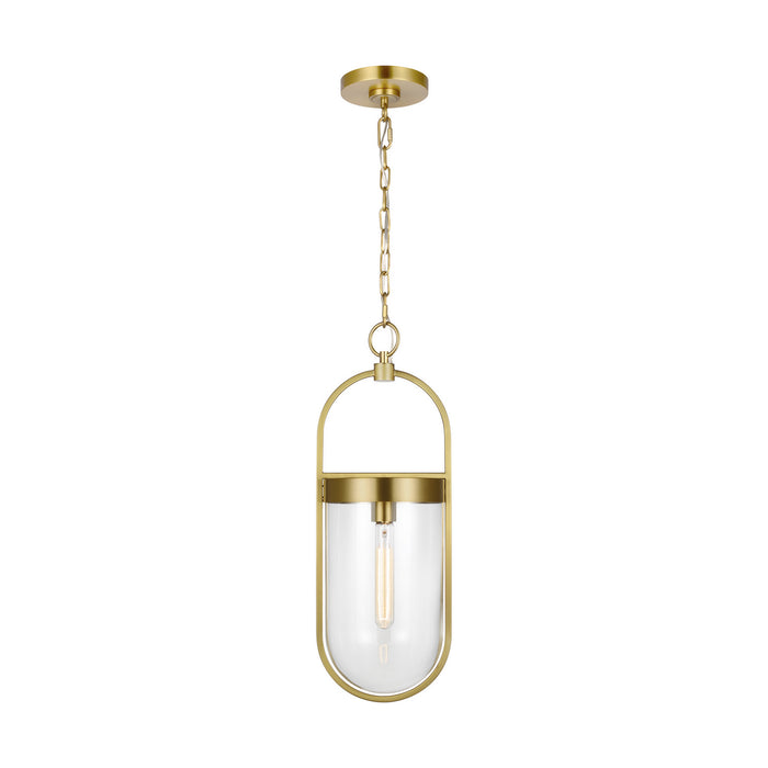 Visual Comfort Studio CP1371BBS One Light Pendant, Burnished Brass