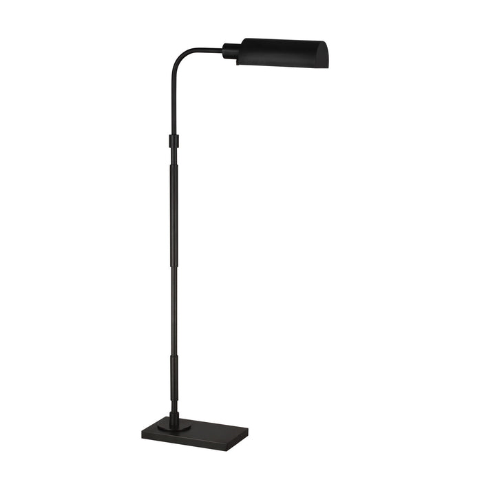 Visual Comfort Studio CT1161AI1 One Light Task Floor Lamp, Aged Iron