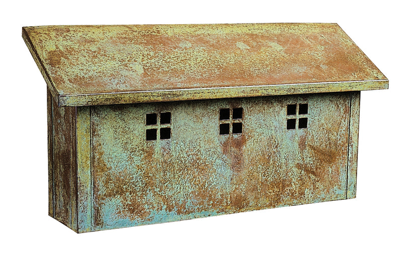 Arroyo GMBL-VP Horizontal Mail Box, Verdigris Patina