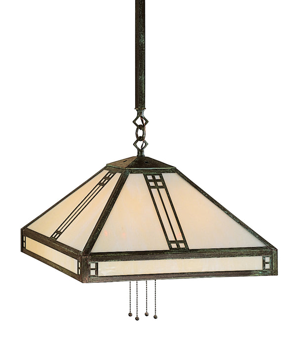Arroyo PSH-18OF-VP Four Light Pendant, Verdigris Patina