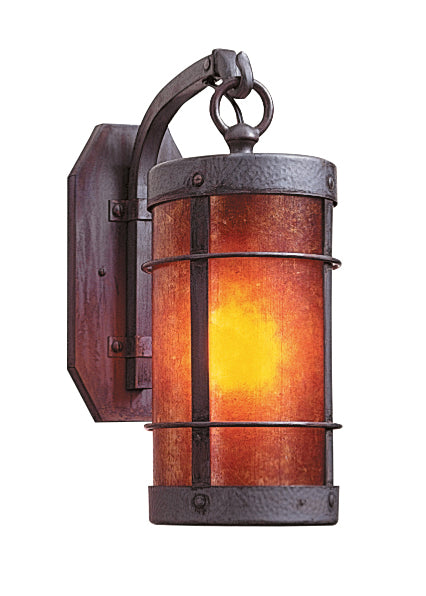 Arroyo VB-9NRM-MB One Light Wall Mount, Mission Brown