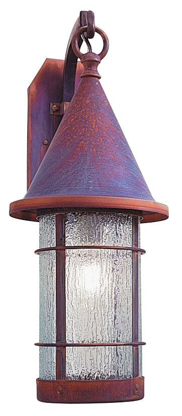 Arroyo VB-9RM-RC One Light Wall Mount, Raw Copper