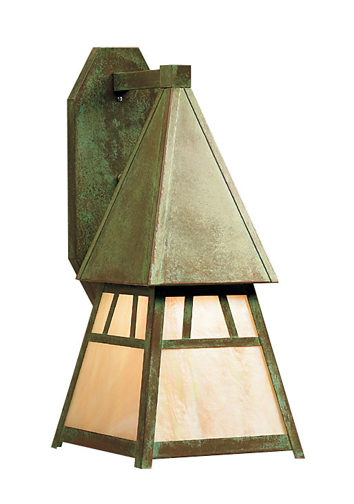 Arroyo DS-8GW-VP One Light Wall Mount, Verdigris Patina