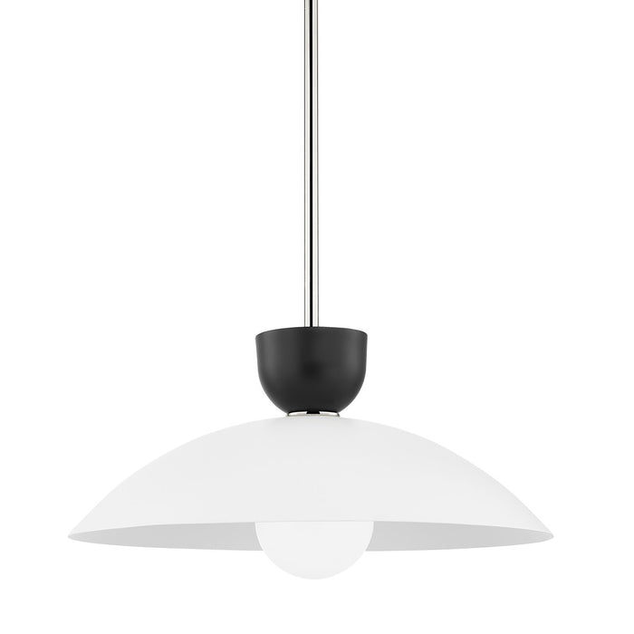 Mitzi H481701L-PN One Light Pendant, Polished Nickel
