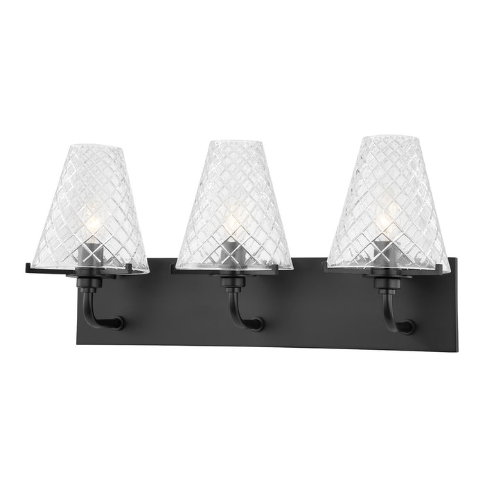 Mitzi H495303-SBK Three Light Bath and Vanity, Soft Black