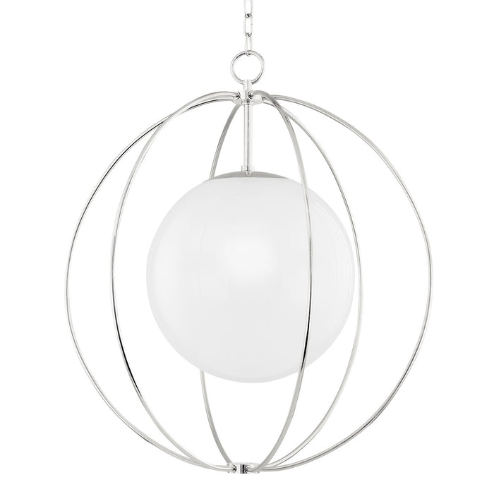 Mitzi H500701L-PN One Light Pendant, Polished Nickel