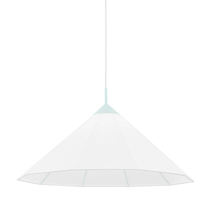 Mitzi H554701L-RB One Light Pendant, Robins Egg Blue