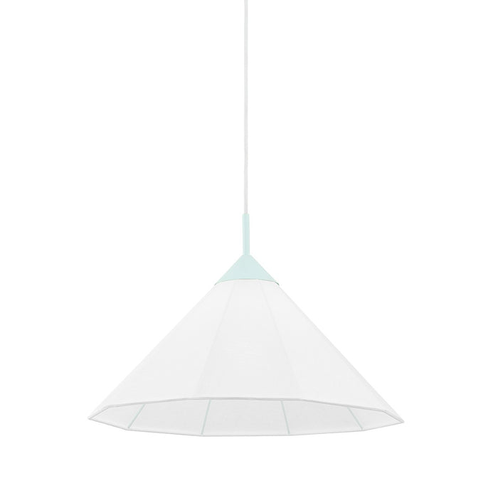 Mitzi H554701S-RB One Light Pendant, Robins Egg Blue