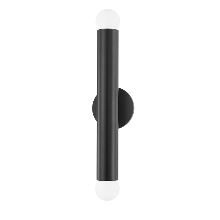 Mitzi H602102-SBK Two Light Wall Sconce, Soft Black
