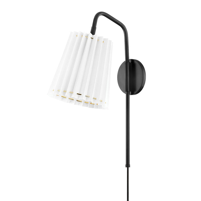 Mitzi HL476101-SBK One Light Wall Sconce, Soft Black