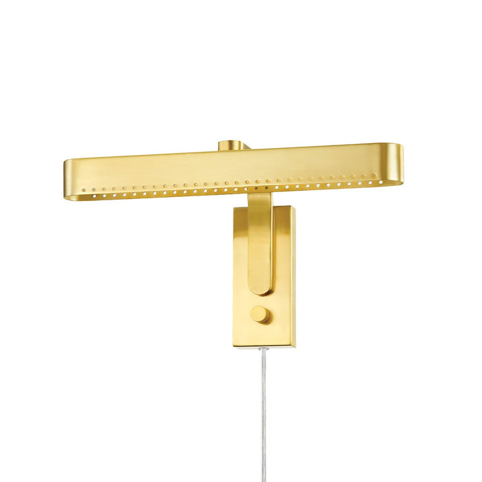 Mitzi HL563201-AGB LED Wall Sconce, Aged Brass