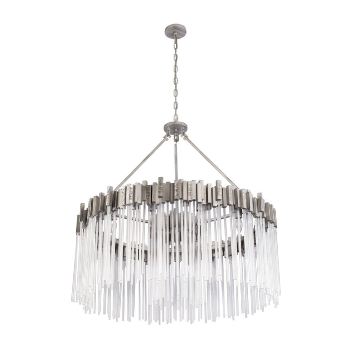 Varaluz 309P10RN Ten Light Pendant, Rainy Night