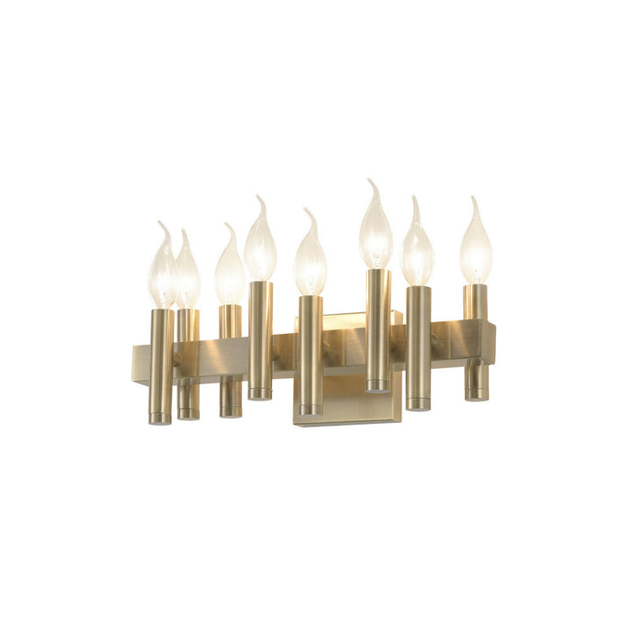 Varaluz 357B08BB Eight Light Bath, Antique Brass