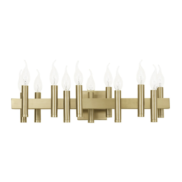 Varaluz 357B12BB 12 Light Bath, Antique Brass