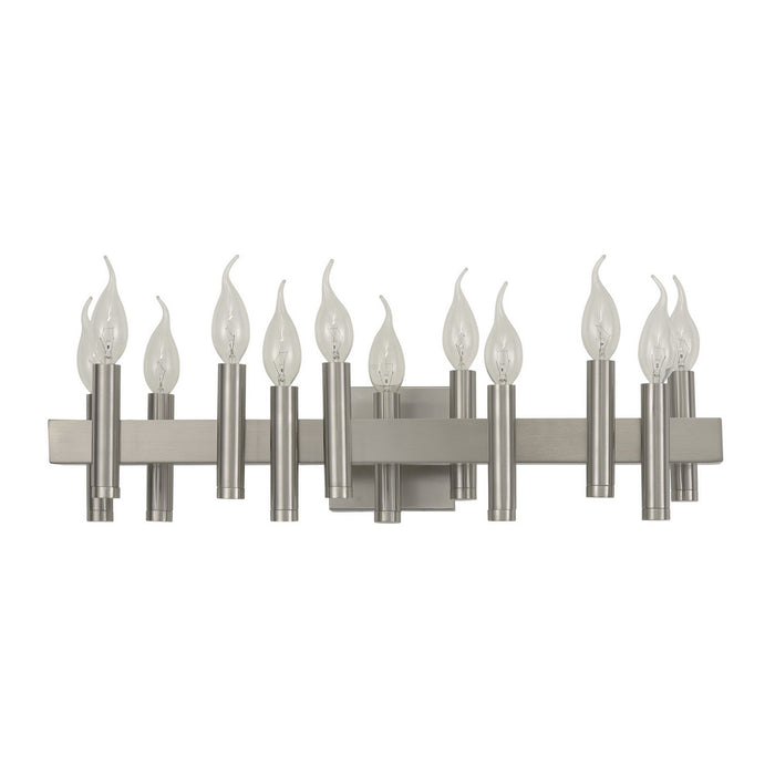 Varaluz 357B12SN 12 Light Bath, Satin Nickel