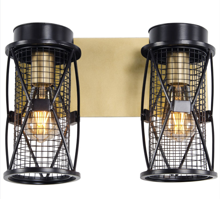 Varaluz 612640 Two Light Bath, Warm Bronze/Gold