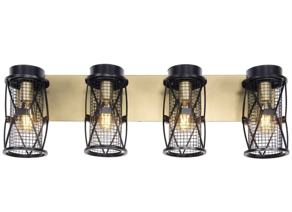Varaluz 612660 Four Light Bath, Warm Bronze/Gold