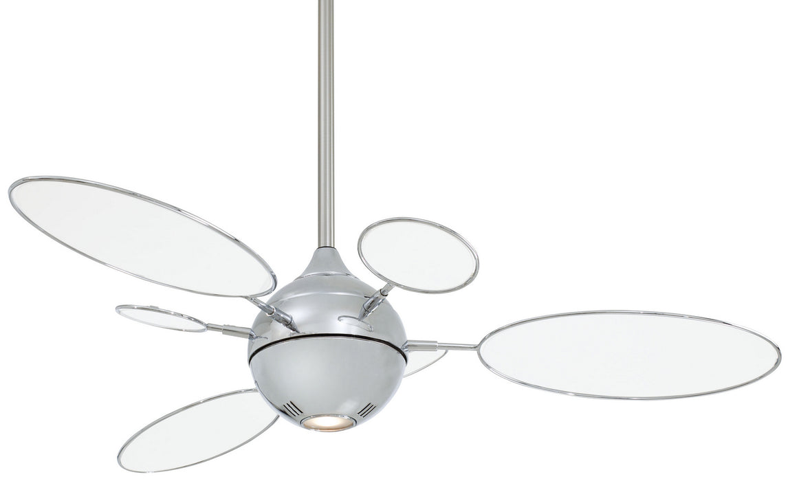 Minka Aire F596L-PN/TL 54" & 25" Ceiling Fan w/ LED Light Kit, Polished Nickel