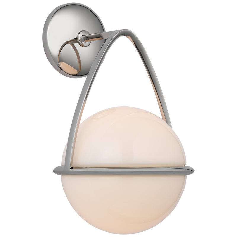 Visual Comfort Signature ARN 2362PN-WG LED Wall Sconce, Polished Nickel