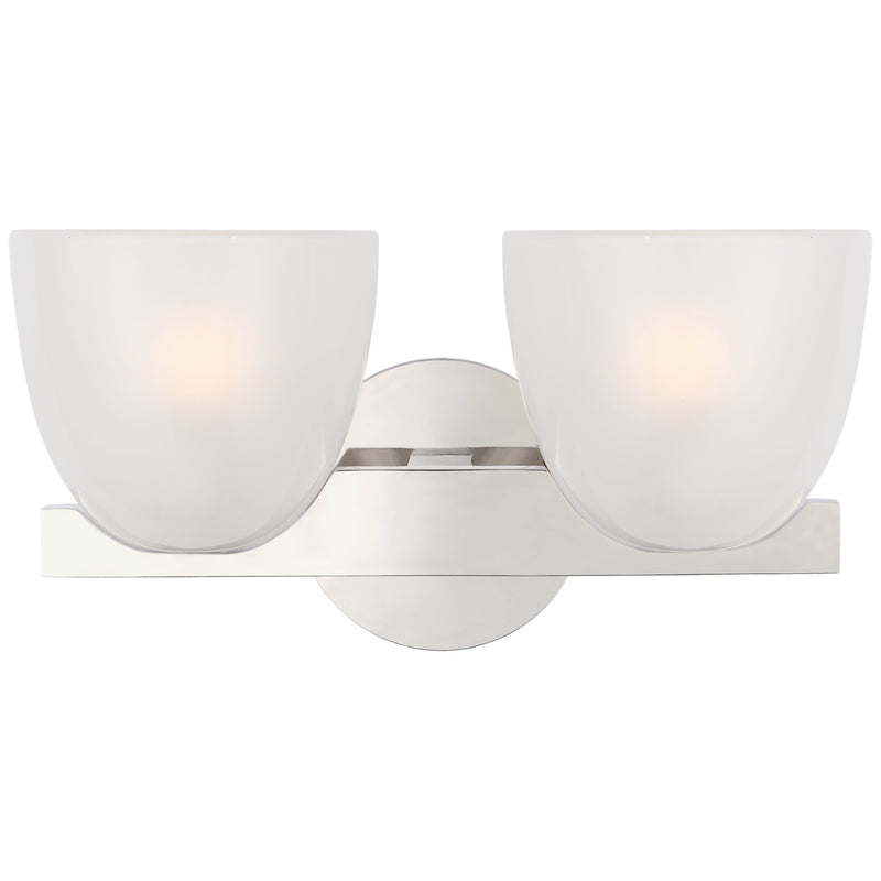 Visual Comfort Signature ARN 2492PN-FG LED Wall Sconce, Polished Nickel