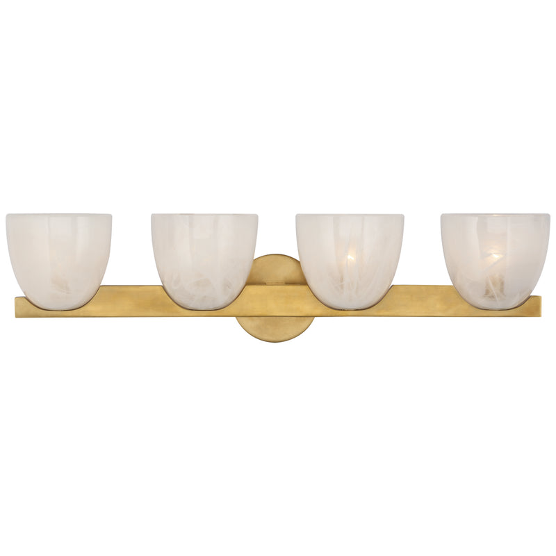 Visual Comfort Signature ARN 2493HAB-WSG LED Bath, Hand-Rubbed Antique Brass