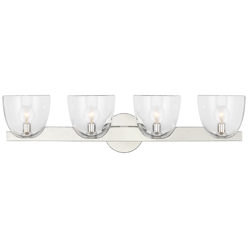 Visual Comfort Signature ARN 2493PN-CG LED Wall Sconce, Polished Nickel