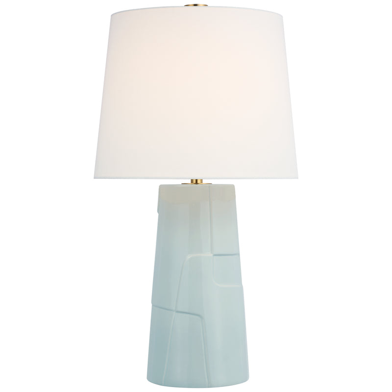 Visual Comfort Signature BBL 3622ICB-L LED Table Lamp, Ice Blue Porcelain
