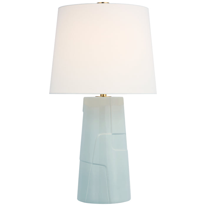 Visual Comfort Signature BBL 3622ICB-L LED Table Lamp, Ice Blue Porcelain
