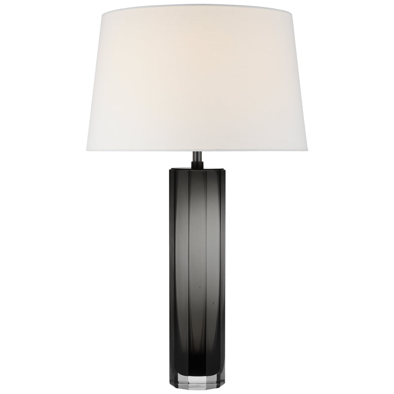 Visual Comfort Signature CHA 8435SMG-L LED Table Lamp, Smoked Glass