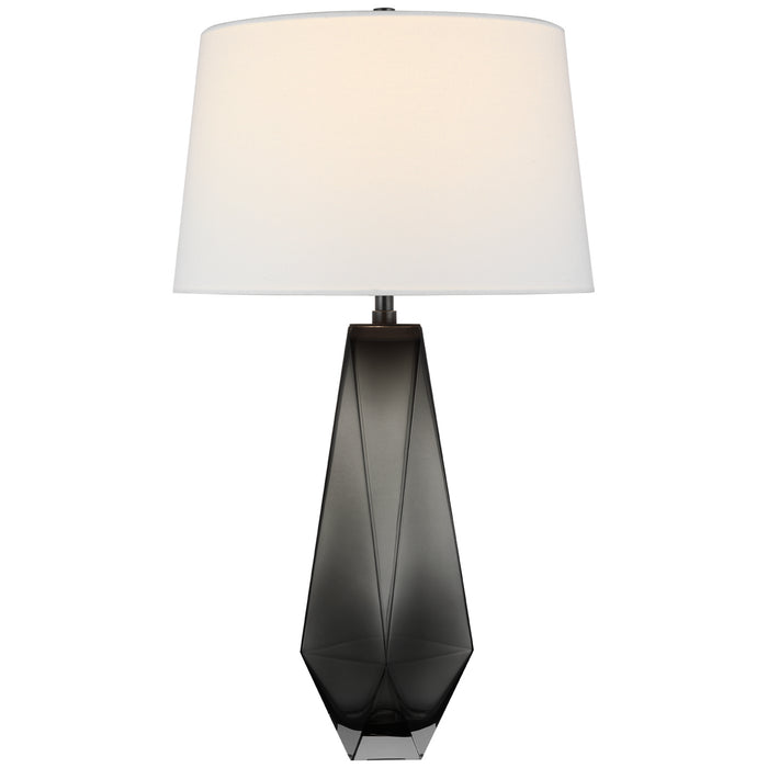 Visual Comfort Signature CHA 8438SMG-L LED Table Lamp, Smoked Glass