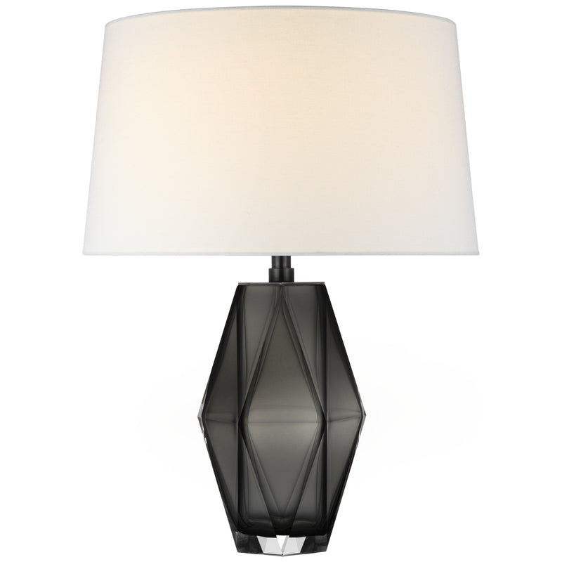 Visual Comfort Signature CHA 8439SMG-L LED Table Lamp, Smoked Glass