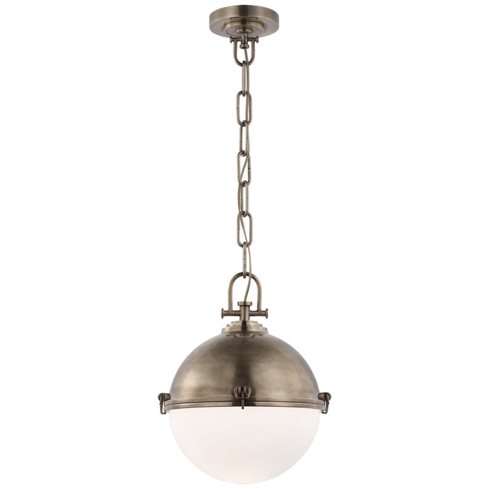 Visual Comfort Signature CHC 5490AN-WG LED Pendant, Antique Nickel