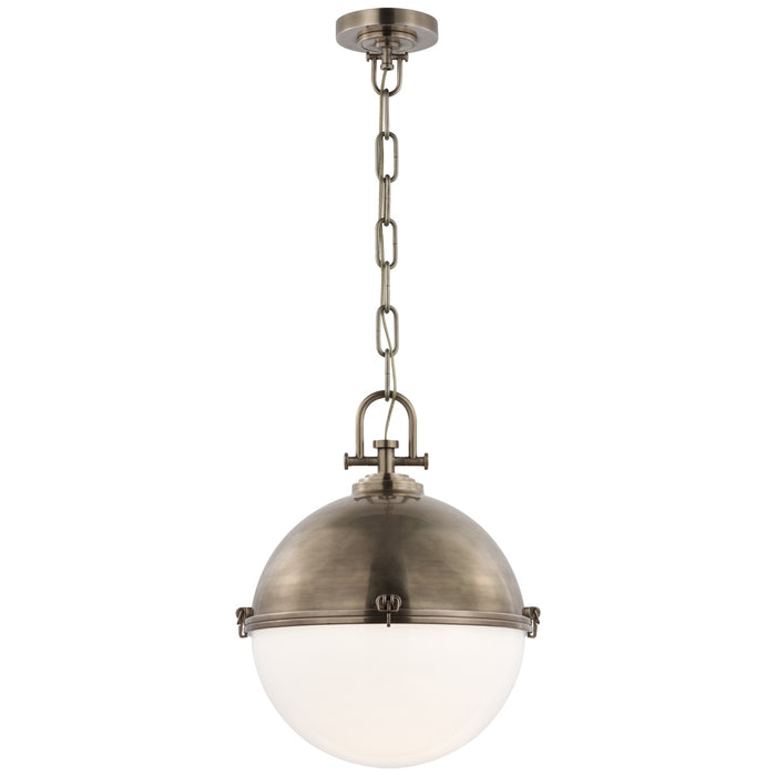 Visual Comfort Signature CHC 5491AN-WG LED Pendant, Antique Nickel