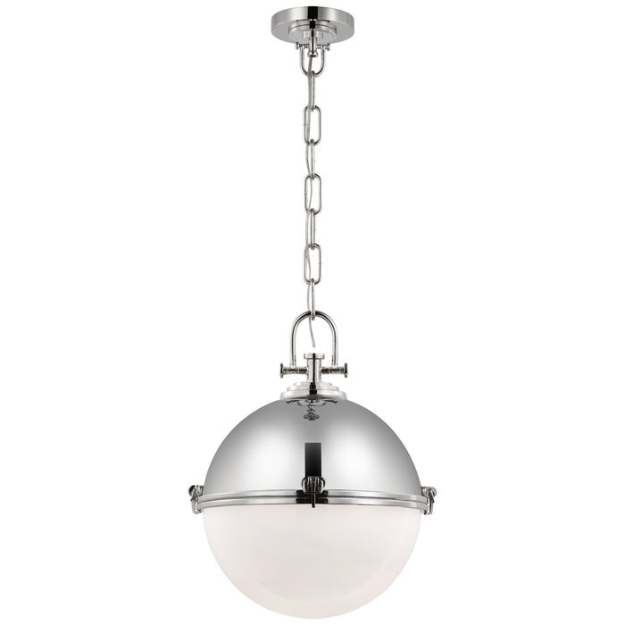 Visual Comfort Signature CHC 5491PN-WG LED Pendant, Polished Nickel