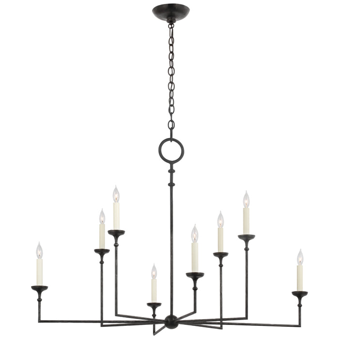 Visual Comfort Signature CHC 5703AI LED Chandelier, Aged Iron
