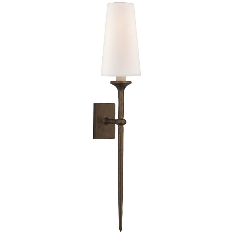 Visual Comfort Signature JN 2075ABL-L One Light Wall Sconce, Antique Bronze Leaf