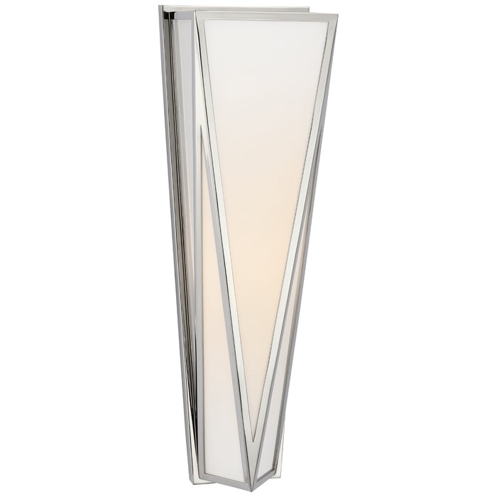 Visual Comfort Signature JN 2240PN-WG LED Wall Sconce, Polished Nickel