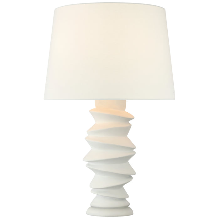 Visual Comfort Signature JN 3005PW-L LED Table Lamp, Plaster White