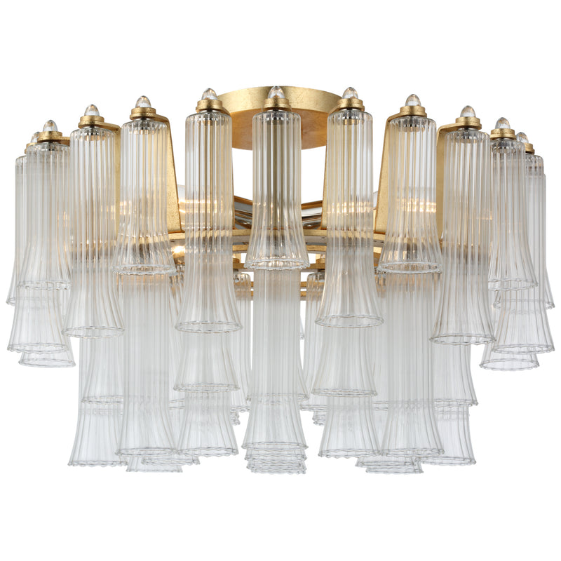 Visual Comfort Signature JN 4250G-CG LED Semi-Flush Mount, Gild