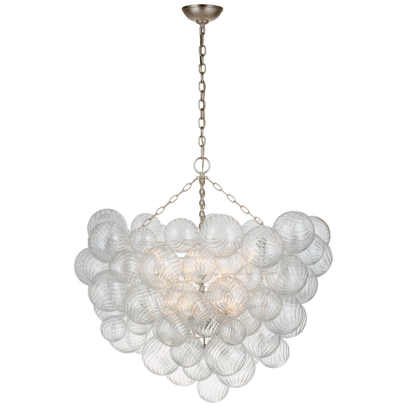 Visual Comfort Signature JN 5113BSL-CG LED Chandelier, Burnished Silver Leaf