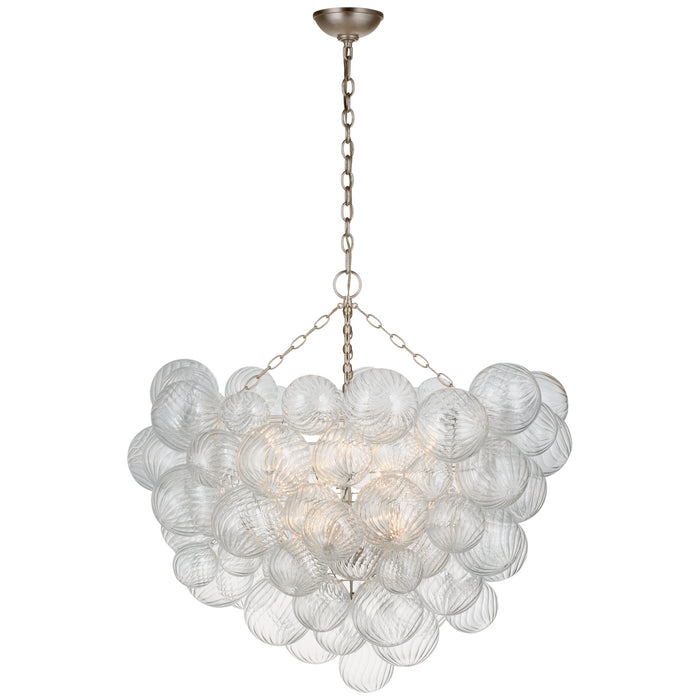 Visual Comfort Signature JN 5113BSL-CG LED Chandelier, Burnished Silver Leaf