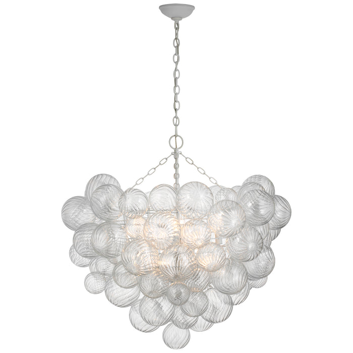Visual Comfort Signature JN 5113PW-CG LED Chandelier, Plaster White