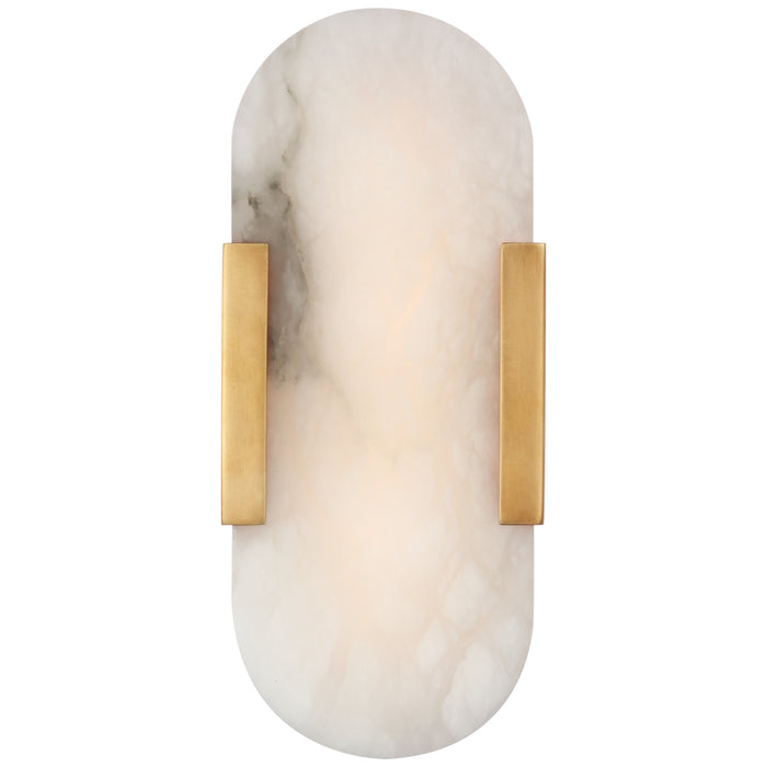 Visual Comfort Signature KW 2015AB-ALB LED Wall Sconce, Antique-Burnished Brass