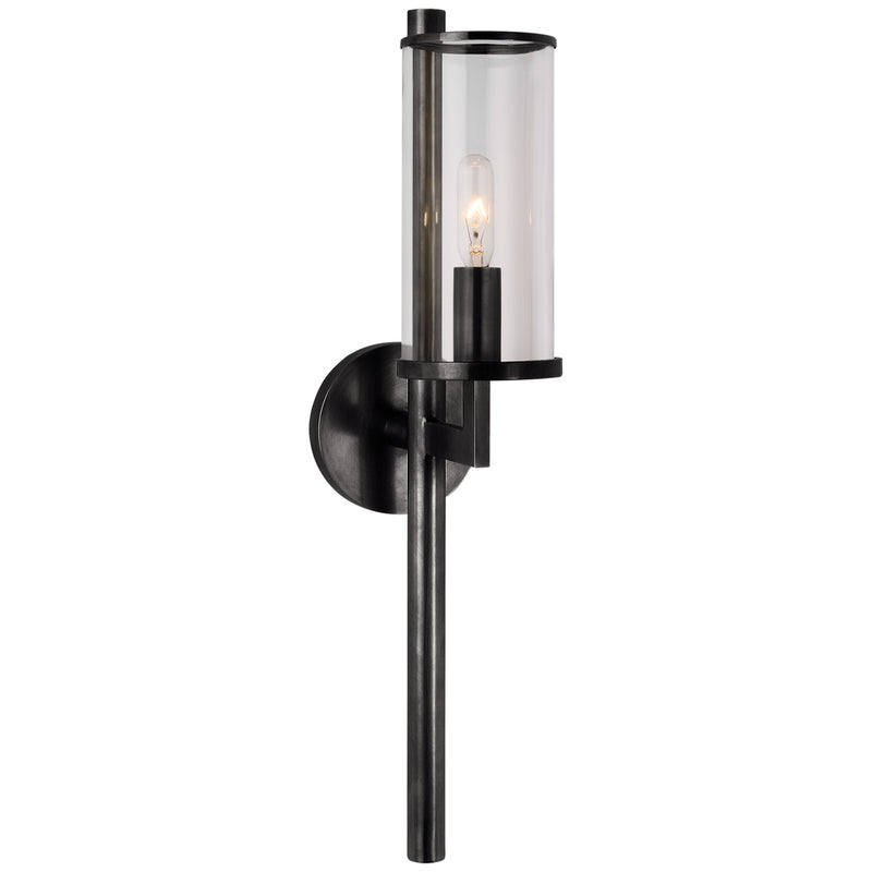 Visual Comfort Signature KW 2200BZ-CG One Light Wall Sconce, Bronze