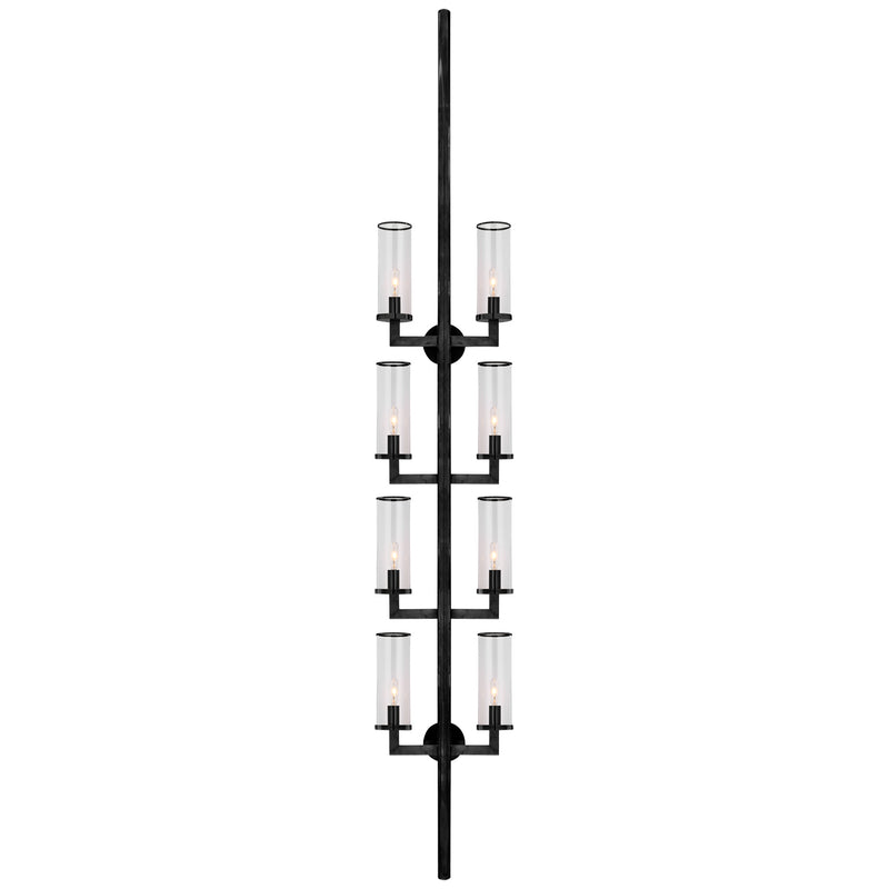 Visual Comfort Signature KW 2204BZ-CG Eight Light Wall Sconce, Bronze