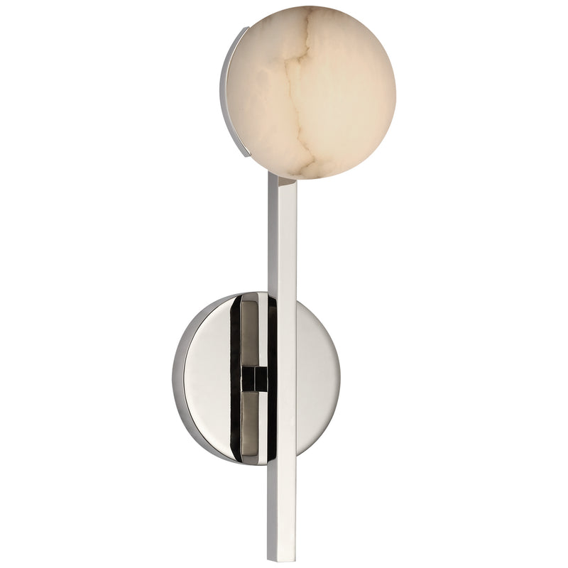 Visual Comfort Signature KW 2620PN-ALB LED Wall Sconce, Polished Nickel